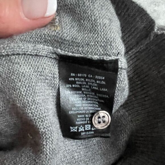 Anthropologie Field Flower wool sweater with embroidered bows  size Small petite - Picture 4 of 9